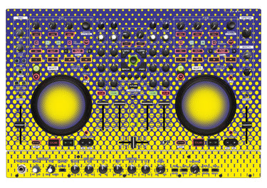 Denon DJ MC 6000 MK2 Skin Gradienter Straight Lila / Gelb